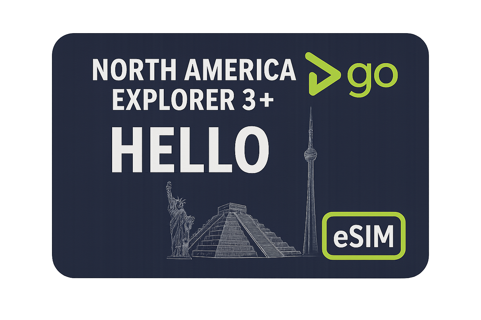 North America (3 areas) eSIM